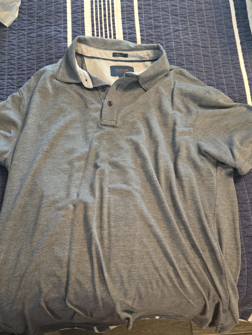 TailorMade Men’s Gray Pique Polo Shirt